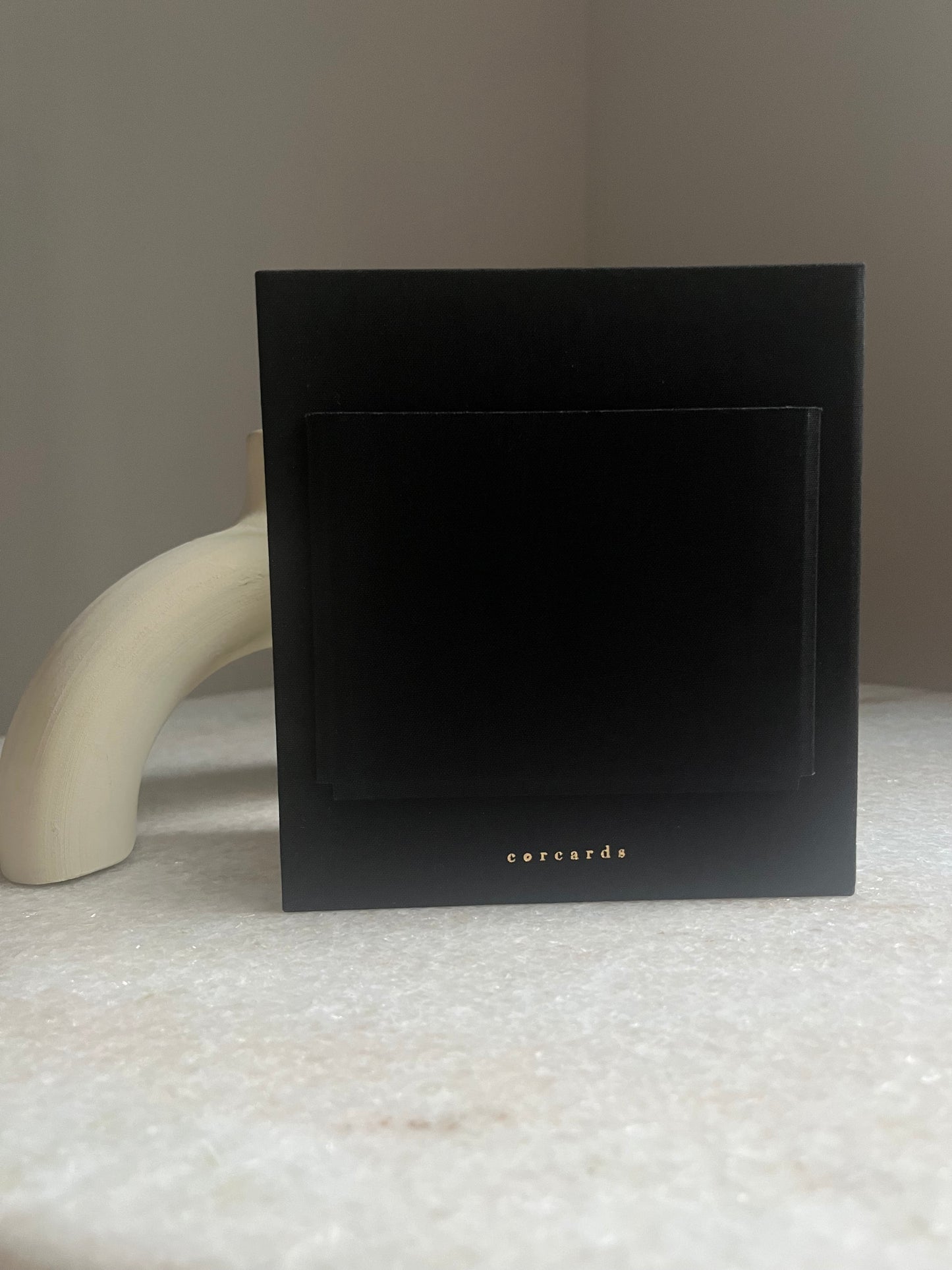 Modern Gift Card Holder - Black 'Thank you'