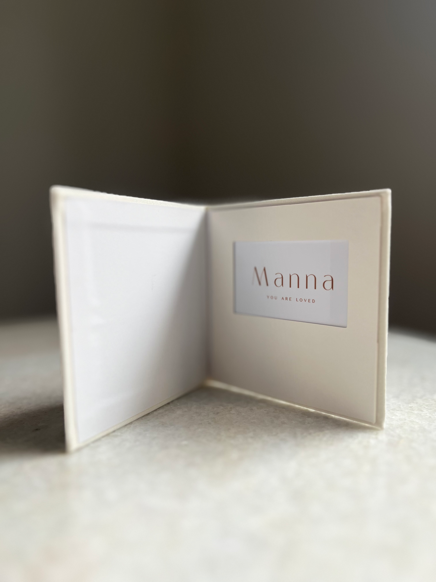 MINI Modern Gift Card Holder -Oatmeal Beige 'Celebrate'