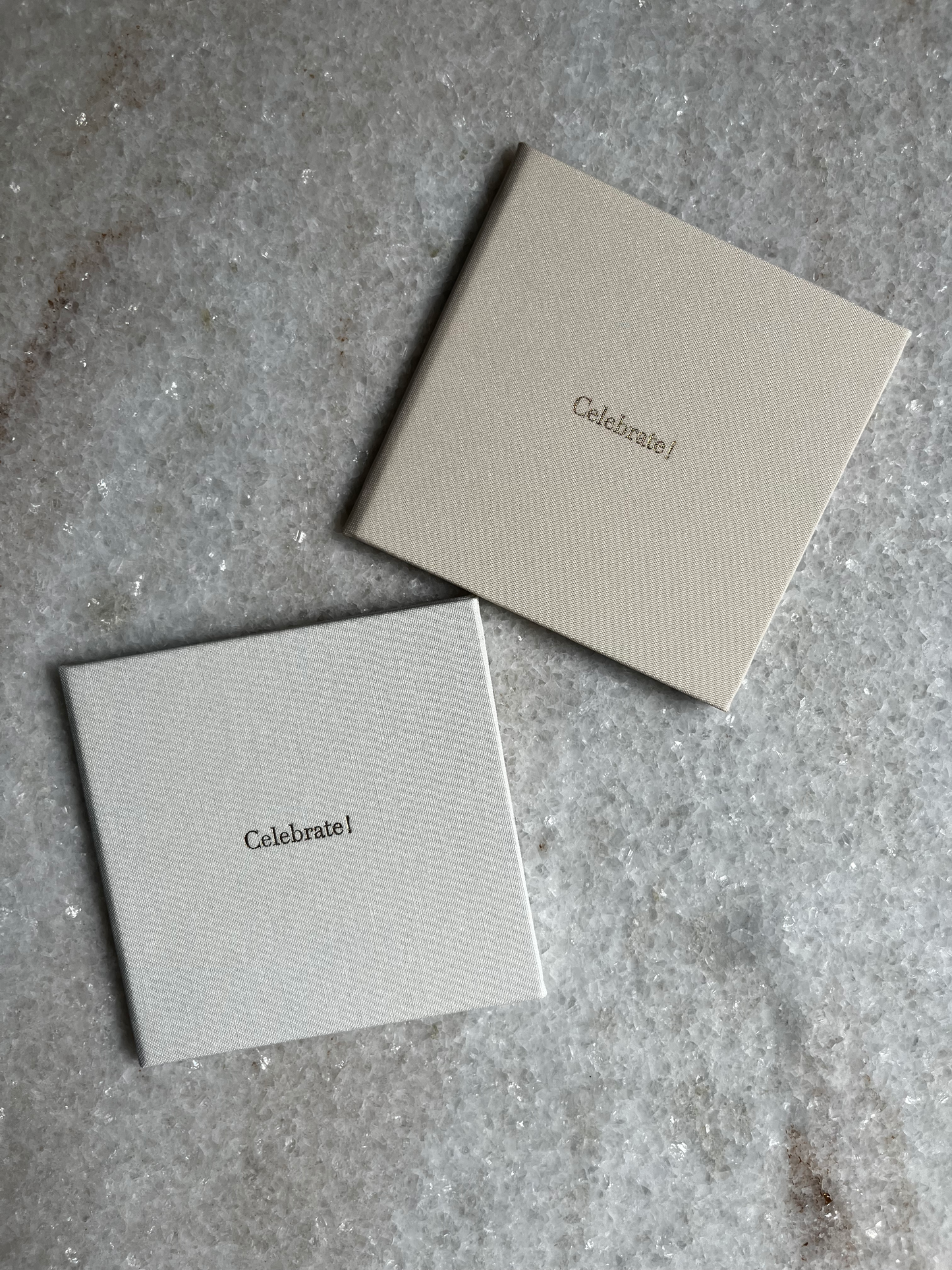 MINI Modern Gift Card Holder -Oatmeal Beige 'Celebrate'