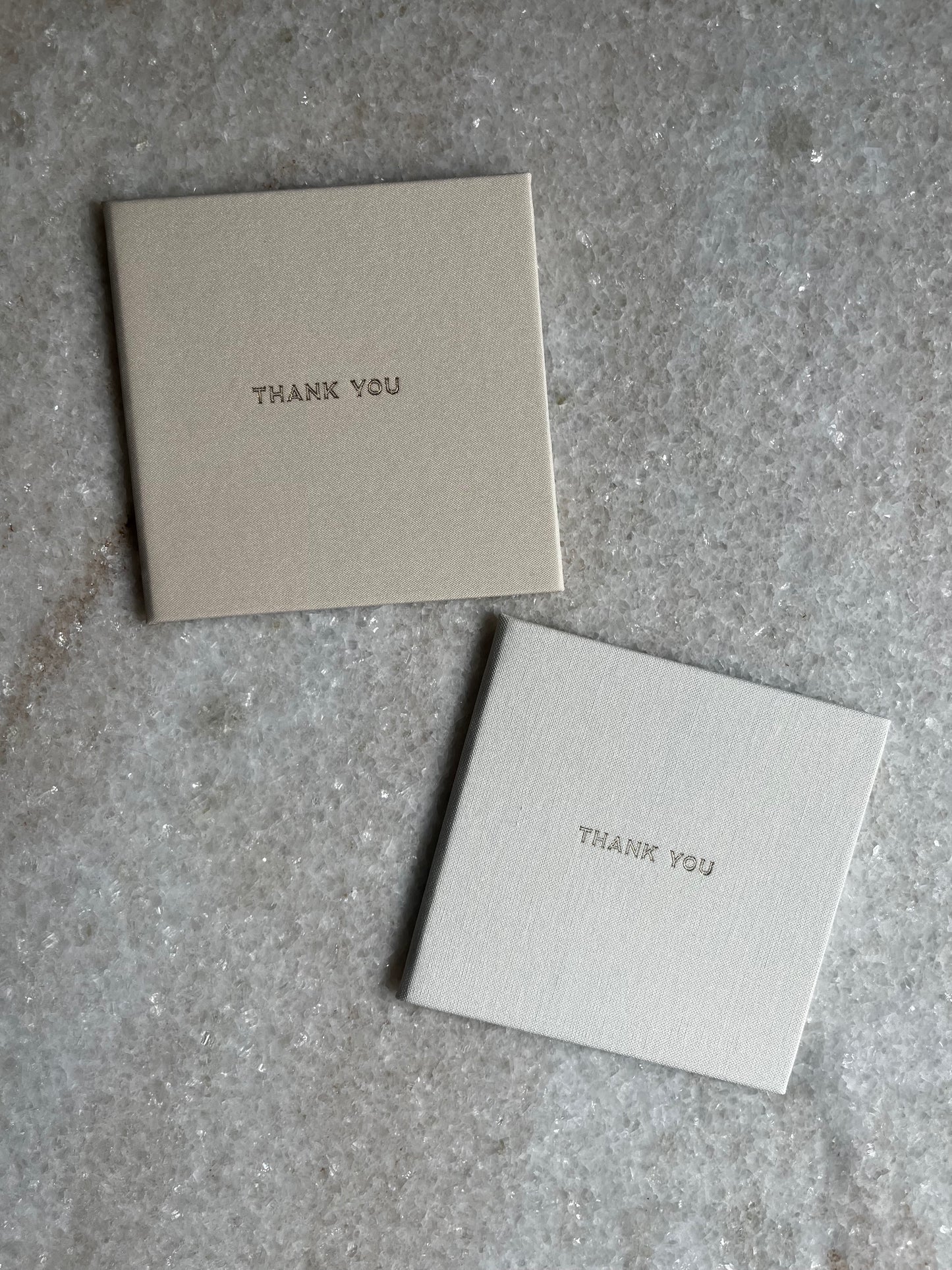 MINI Modern Gift Card Holder - Ivory White 'Thank you'