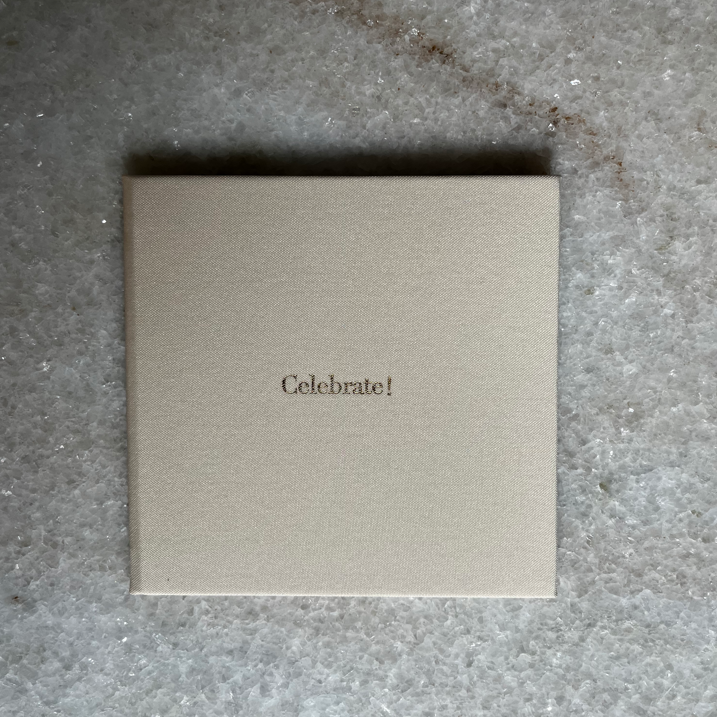 MINI Modern Gift Card Holder -Oatmeal Beige 'Celebrate'