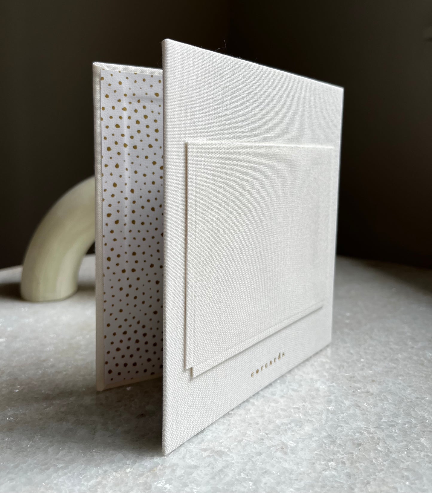 Modern Gift Card Holder - Ivory White 'Celebrate'