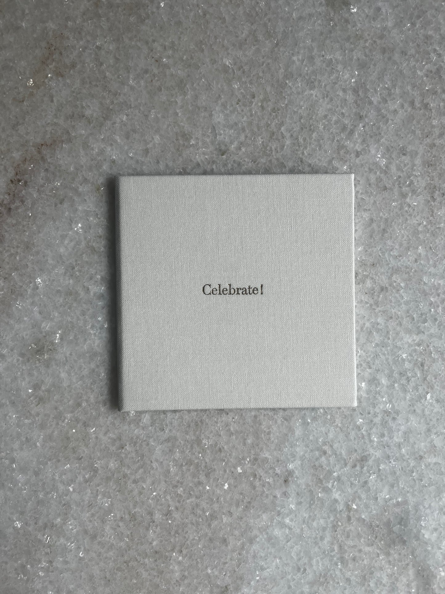 MINI Modern Gift Card Holder - Ivory White 'Celebrate'